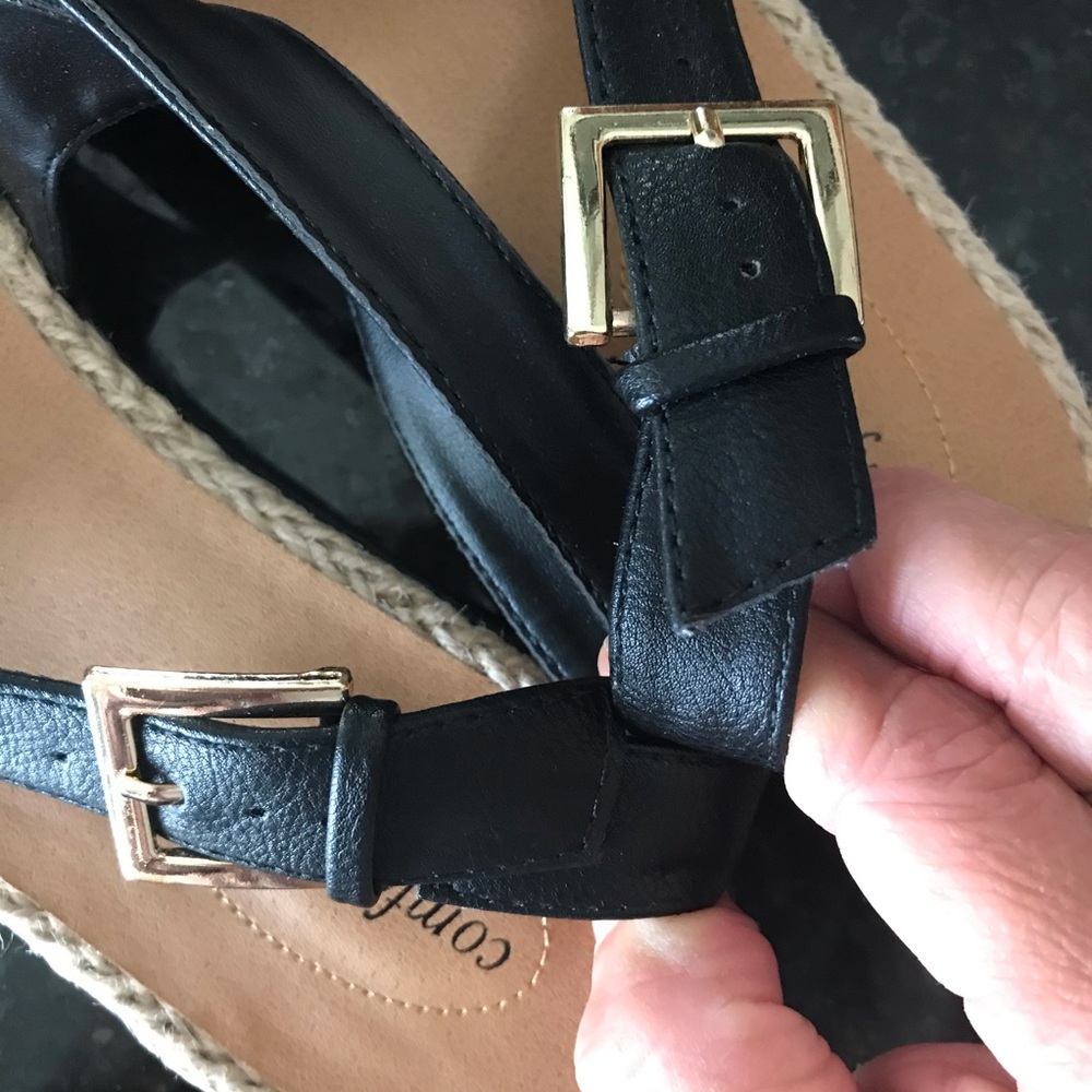 Comfortview 9ww black sandal buckle ankle strap - Picture 7 of 8